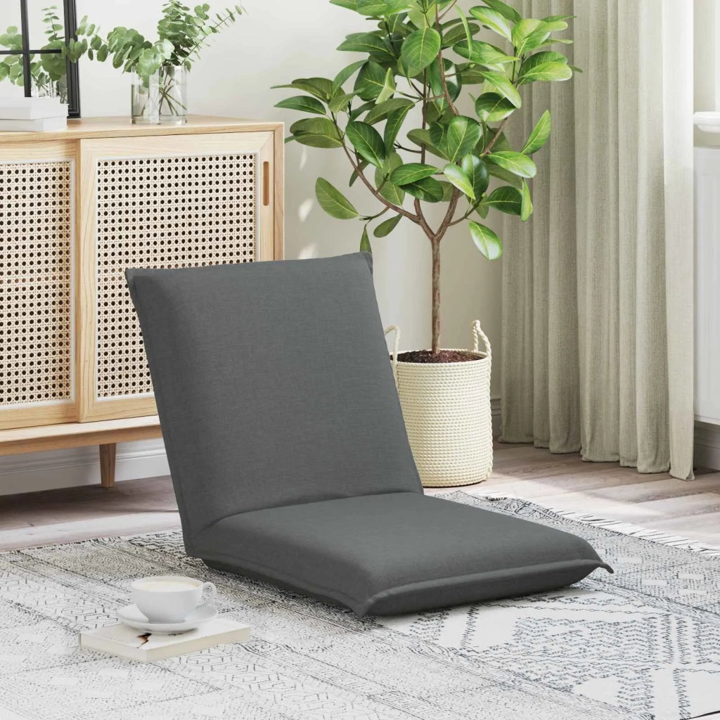 Sedia da Pavimento Grigio scuro 54 x 64 x 59 cm Tessuto 42028105