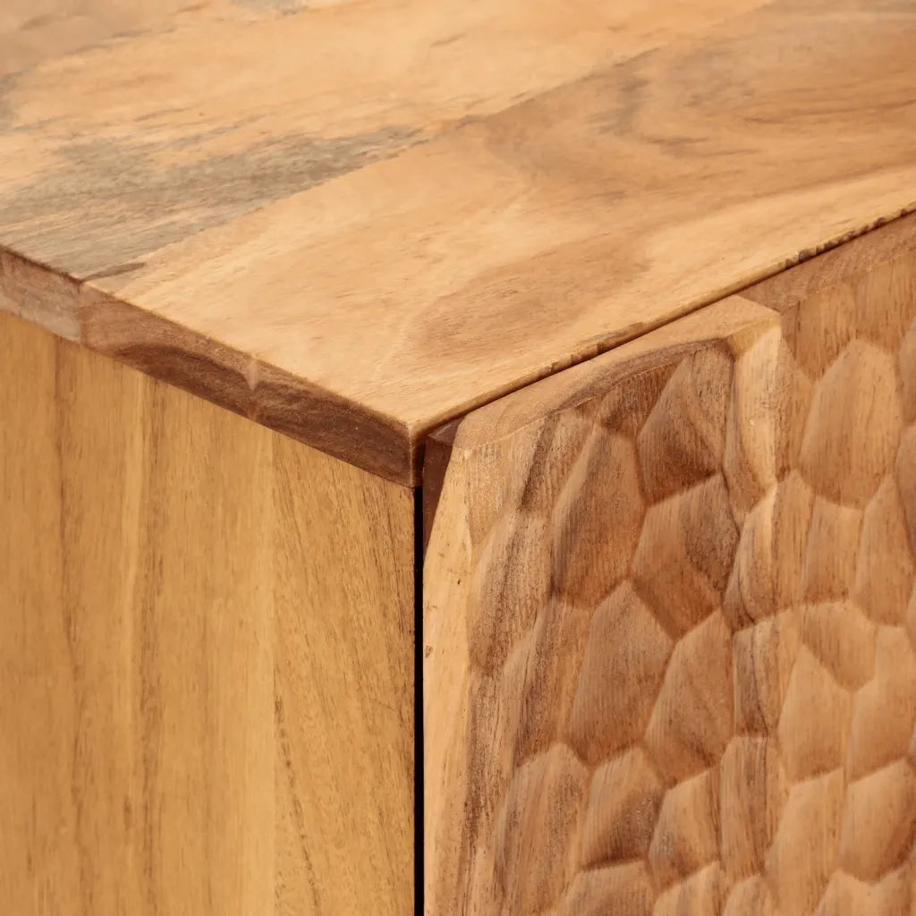 Credenze 3pz 60x33x75 cm in Legno Massello di Acacia 3206286
