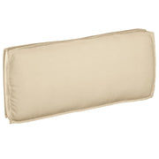 Cuscino per pallet per seduta/schiena beige 120x50x12 cm in tessuto Oxford