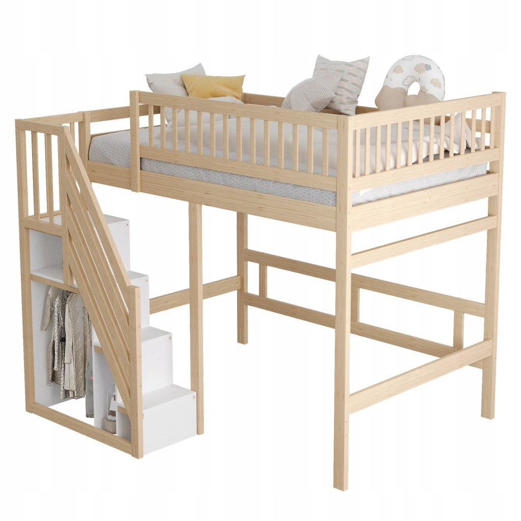 Letto in legno 140x200 - Xylo - Con sponde senza materasso