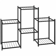 Portafiori | Sostegno per piante 83x25x60 cm Ferro Nero