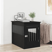 vidaXL Mobile per cuccia per cani Rovere Nero 80x55x68 cm in legno ingegnerizzato