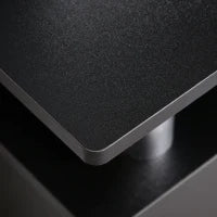 Mobile Porta TV Classico da Soggiorno con 2 ripiani e 2 Armadietti, in MDF e Acciaio Inox, Nero, 120x39.5x52cm