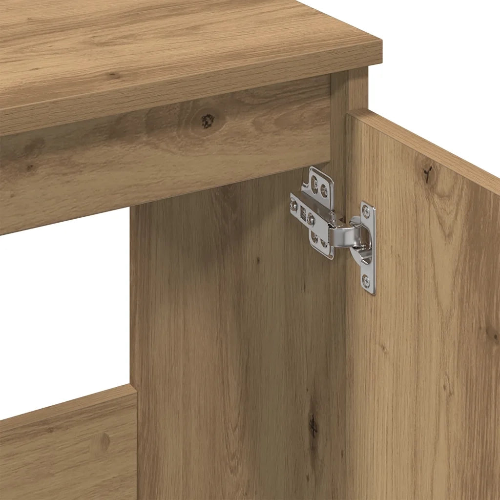 Mobile Lavabo Rovere Artigianale 58x33x60 cm Legno Multistrato