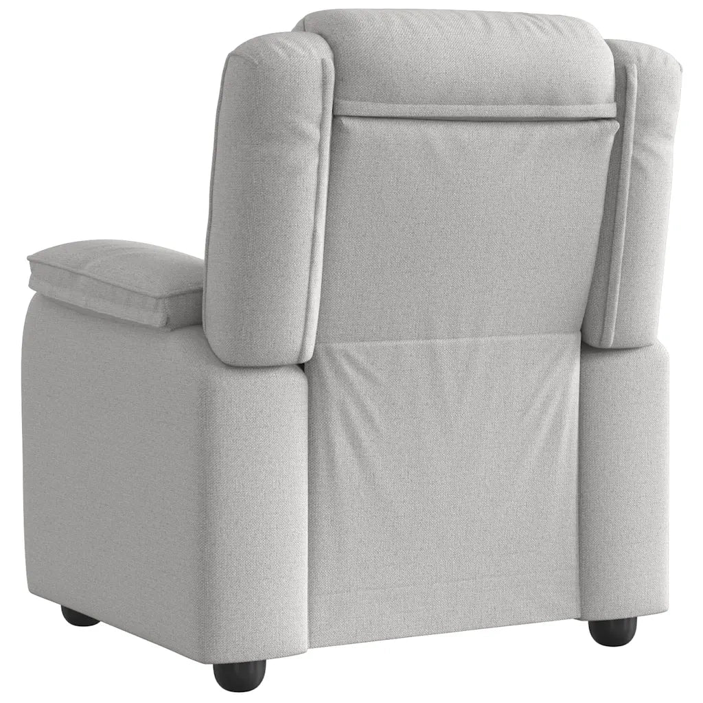Divano Sedia-Poltrona Reclinabile in Tessuto Grigio Nuvola 983170