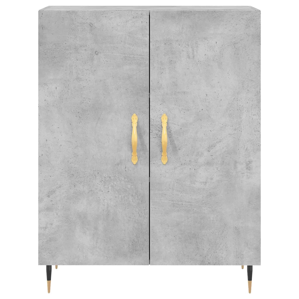 Credenza Grigio Cemento 69,5x34x180 cm in Legno Multistrato 3195663