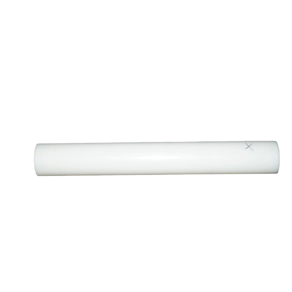 Barra di poliammide, poliossimetilene-poliacetale POM bianca 1000x140mm 23.1 Kg.