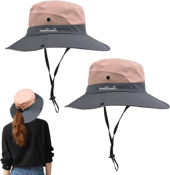 Cappello da Sole con Protezione UV e Larga Cintura per Escursioni All'aperto