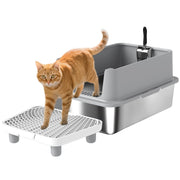 Lettiera per Gatti XL ¨C Zephmum ¨C Grigio 60x40x30 cm