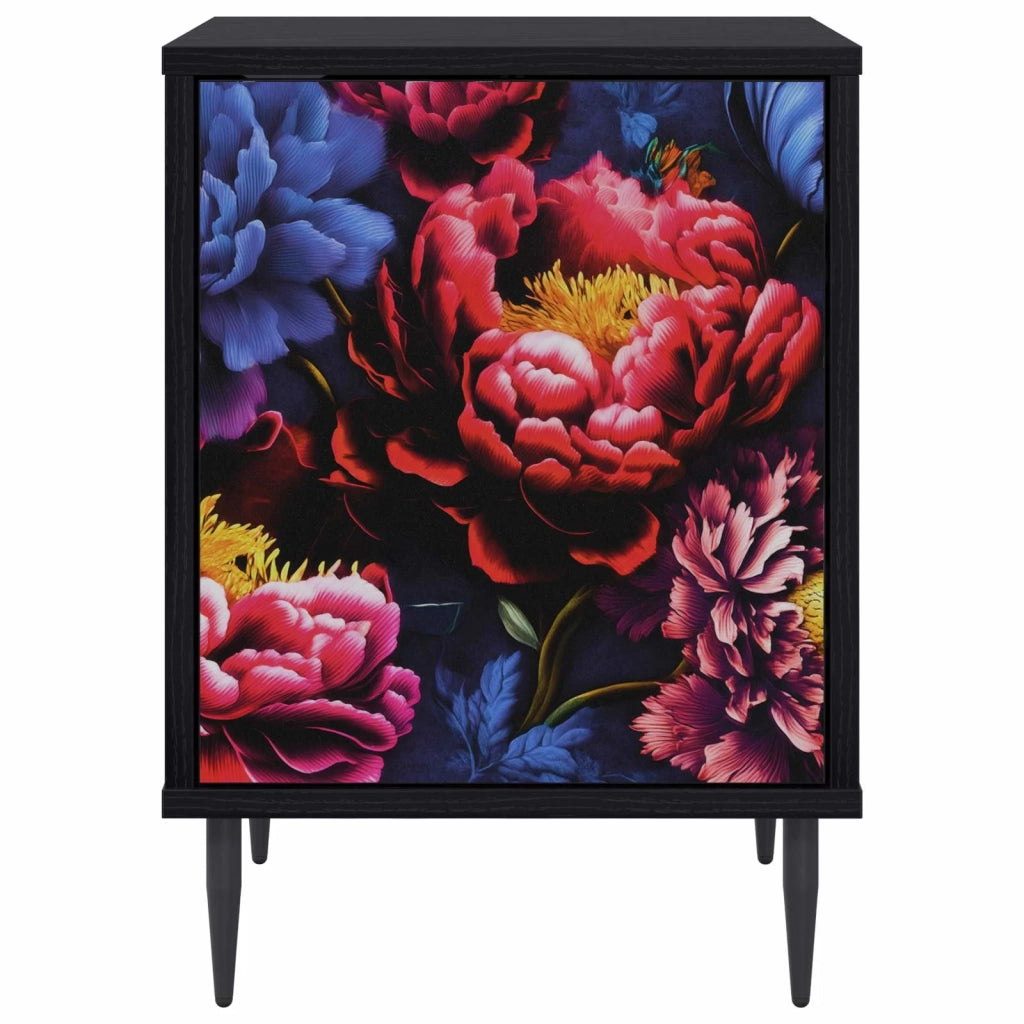 Armadio da Notte KIEL 2 pz Rovere Nero 36 x 33 x 51 cm 8007258