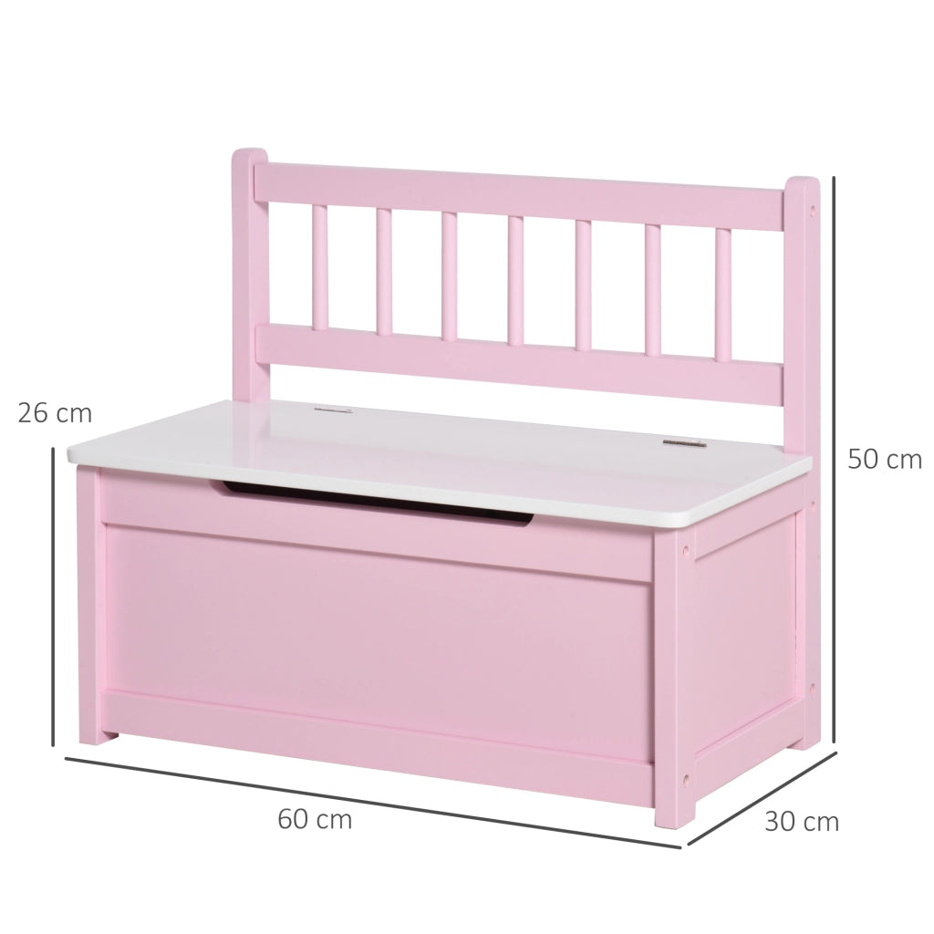 Cassa giocattoli bambini ¨C zephmum ¨C 60x30x50 cm rosa