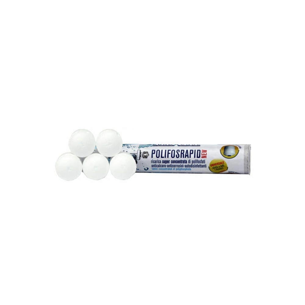 Ricarica per dosatore Polifosfati in pastiglie tabs cilindretti 5 pezzi Euroacque