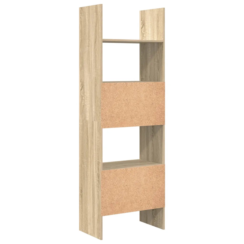 Libreria-Scaffale per Libri-Mobile di Stoccaggio Rovere Sonoma 60x35x180 cm in Legno Multistrato