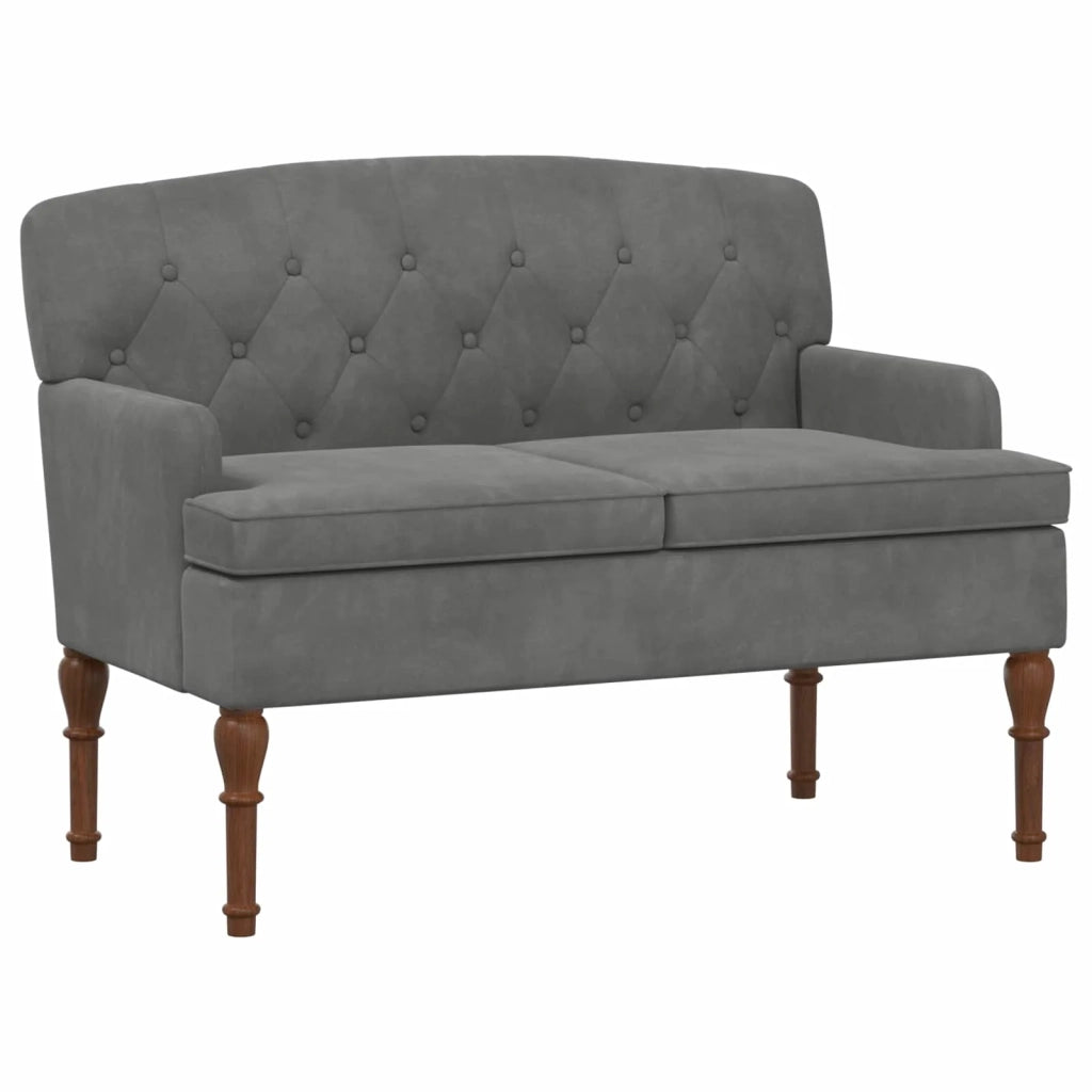 Loveseat con bottoni imbottiti Grigio Scuro 111 x 65 x 79 cm 42041844