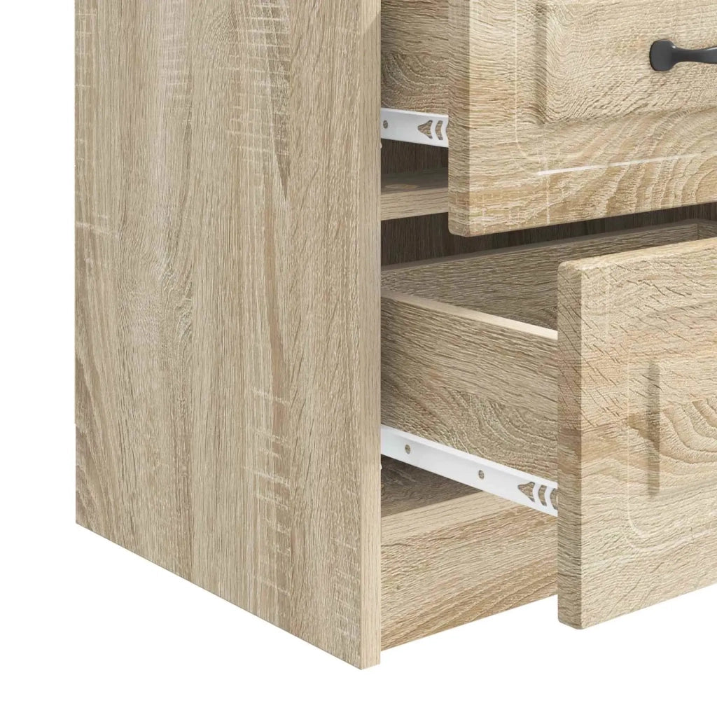 Armadio da Notte con cassetto Rovere Sonoma 43 x 34,5 x 44,5 cm