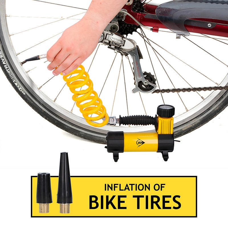 Mini Compressore Aria Portatile 12V Gomme Auto Moto Bici Gonfiatore Gonfiabili