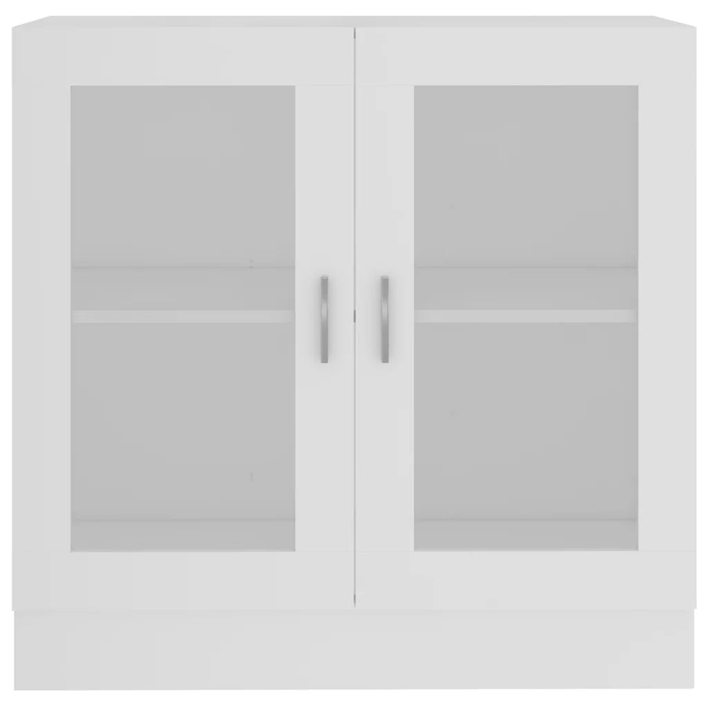 Armadietto con Vetrina Bianco 82,5x30,5x80 cm Legno Multistrato 802741