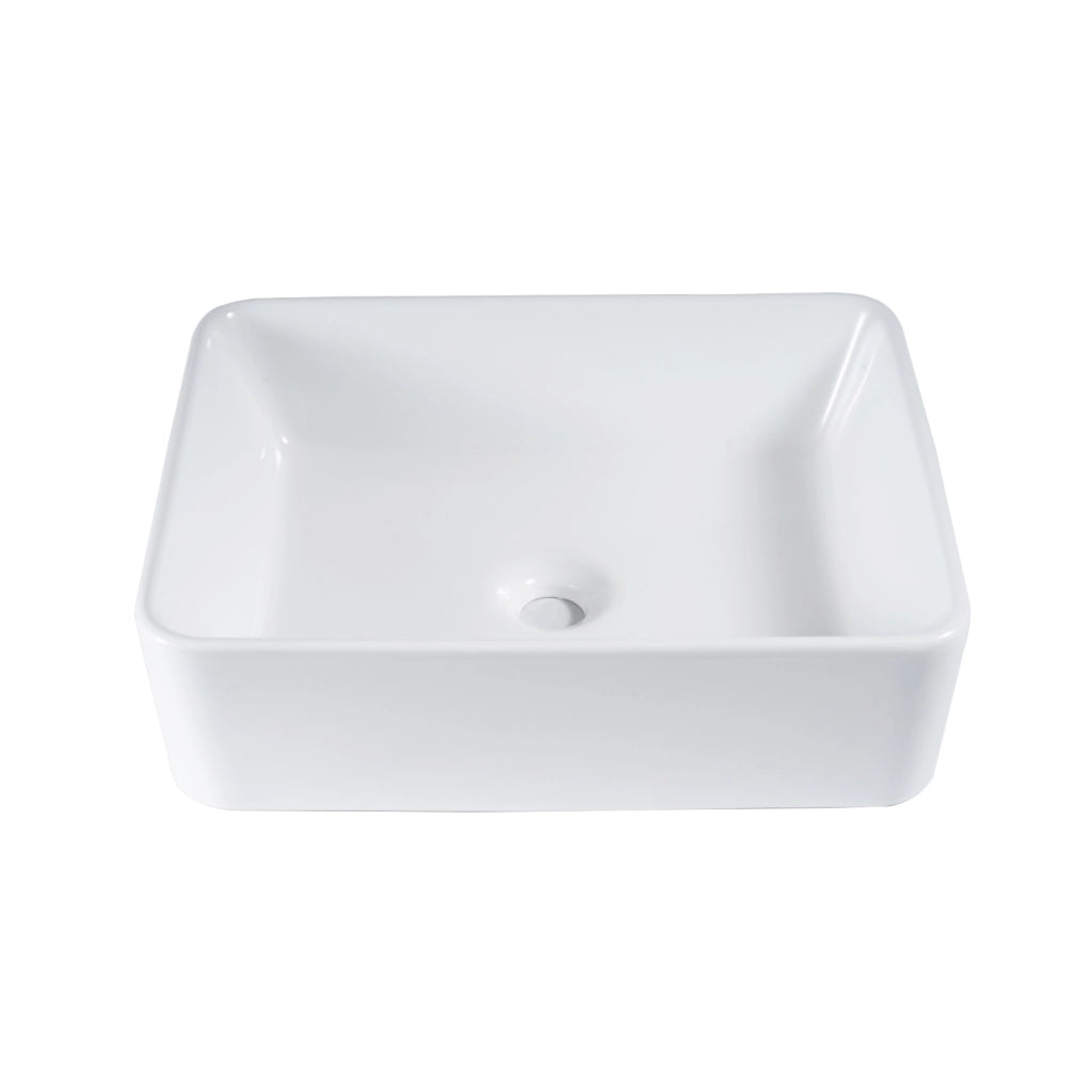ZMH Lavabo bianco 48x37x13,5cm Ceramica per WC ospiti