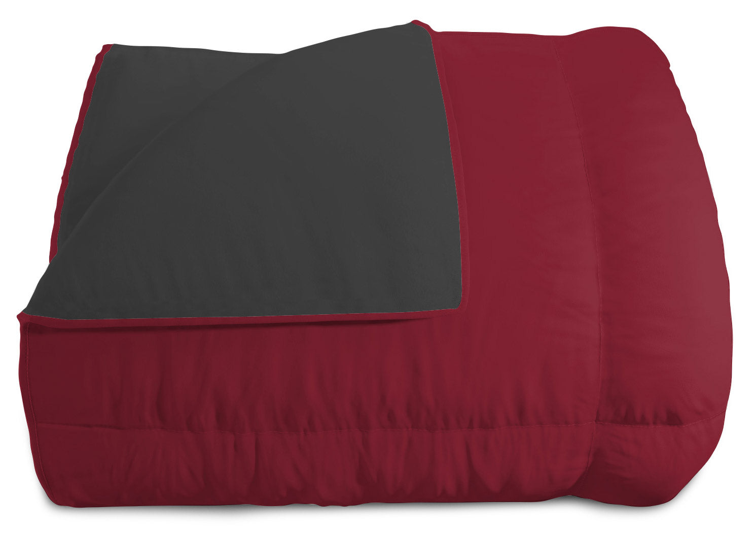Trapunta Invernale Singola Doubleface 300gr Bordeaux/Grigio Scuro