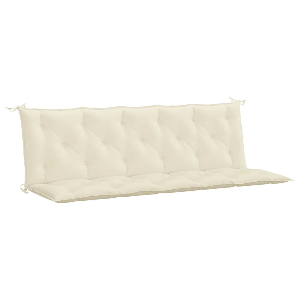 Cuscino per Panca Bianco Crema 180x(50+50)x7 cm Tessuto Oxford 315030