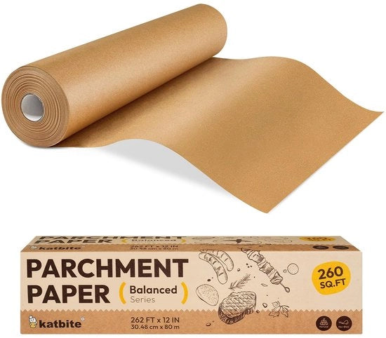 Pergameno Non Appallentito, 30,5 cm x 79,9 m, 260 m², Serie Balanced, Antiaderente, Pergameno per Cucina Extra Lungo con Taglierino Portatile a Cartuccia per Padelle, Cottura e Cucina