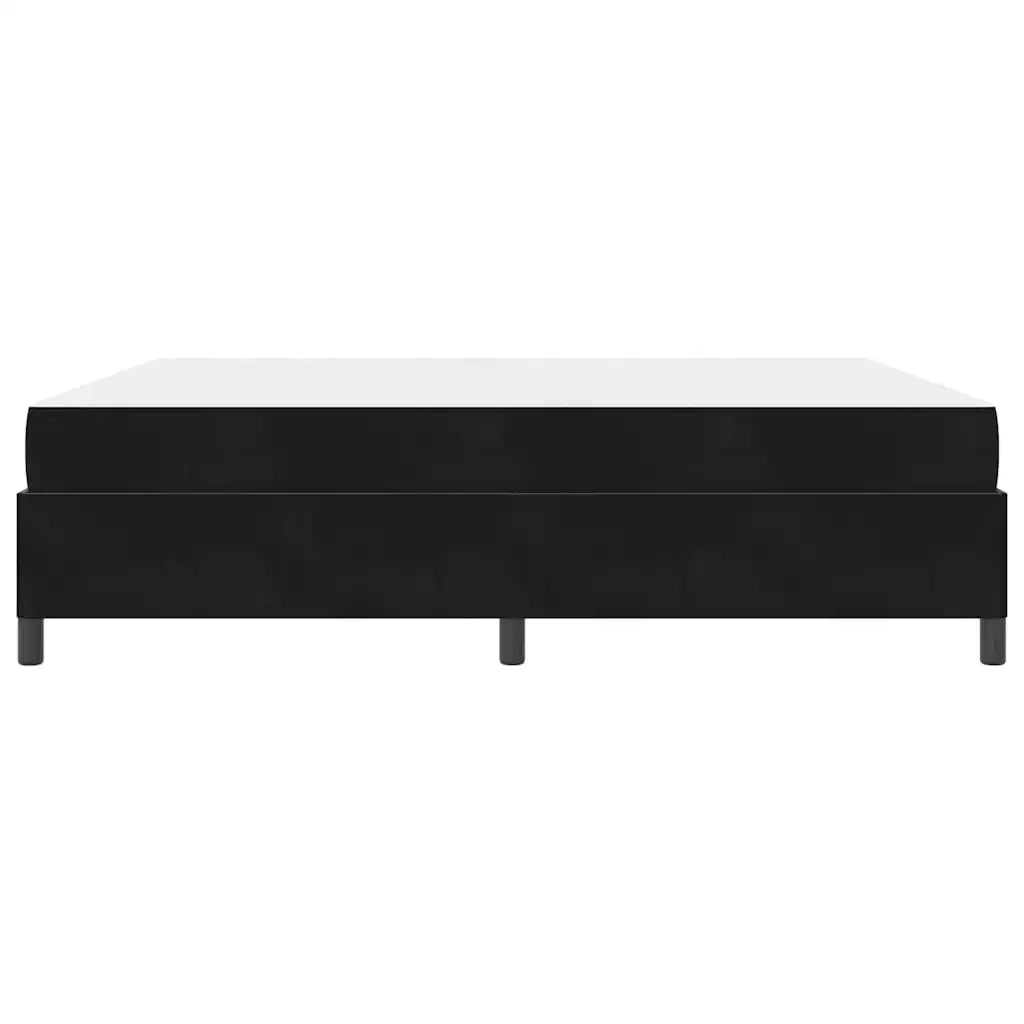 Struttura del letto con materasso Nero 180 x 200 cm Tessuto 3399080