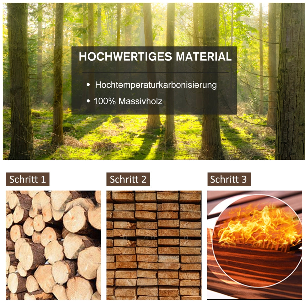 Sedia a dondolo design rustico legno massiccio sigillato impermeabile 68 cm x 88 cm x 92 cm