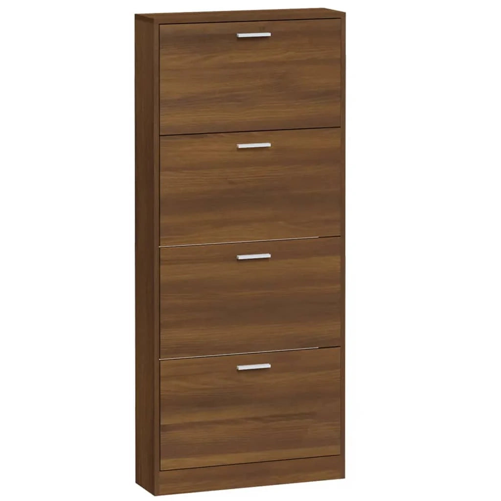 Scarpiera scarpiera mobile portaoggetti ingresso corridoio soggiorno 59 x 17 x 150 cm multistrato marrone 02_0021632
