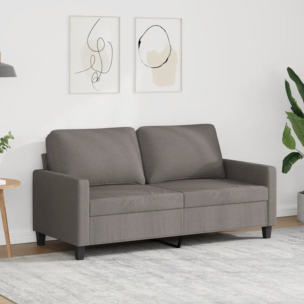 Divano a 2 Posti Tortora 140 cm in Tessutocod mxl 106758