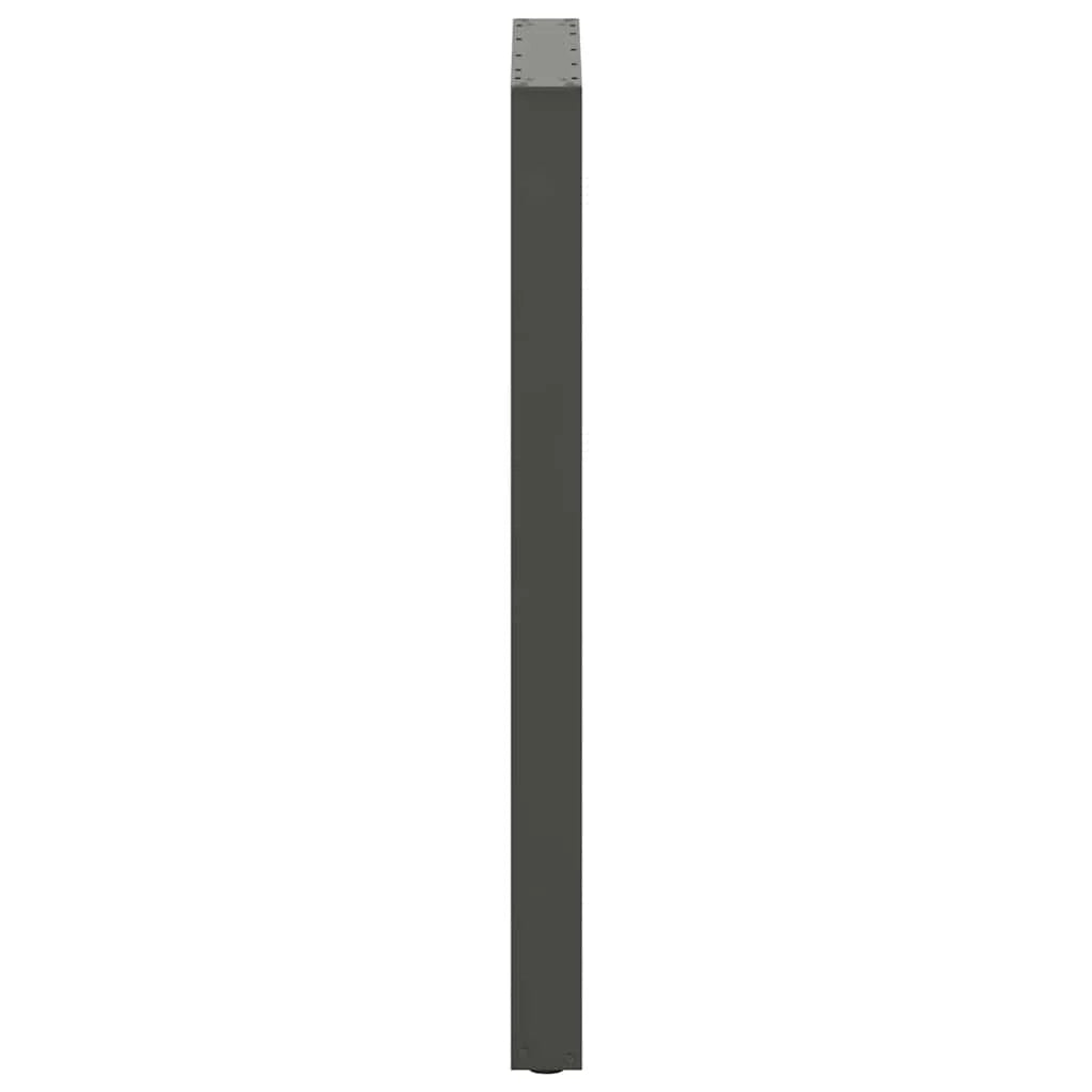 Set di 2 gambe regolabili per tavolo da bar a forma di U 60 x 110 cm design moderno maggiore stabilità acciaio antracite 02_0057490