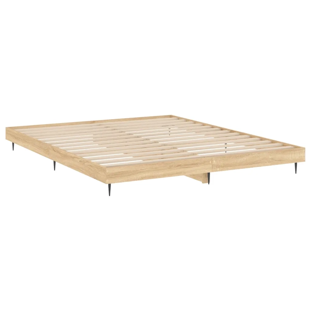 Giroletto senza Materasso Rovere Sonoma 120x200cm in Truciolato 832256