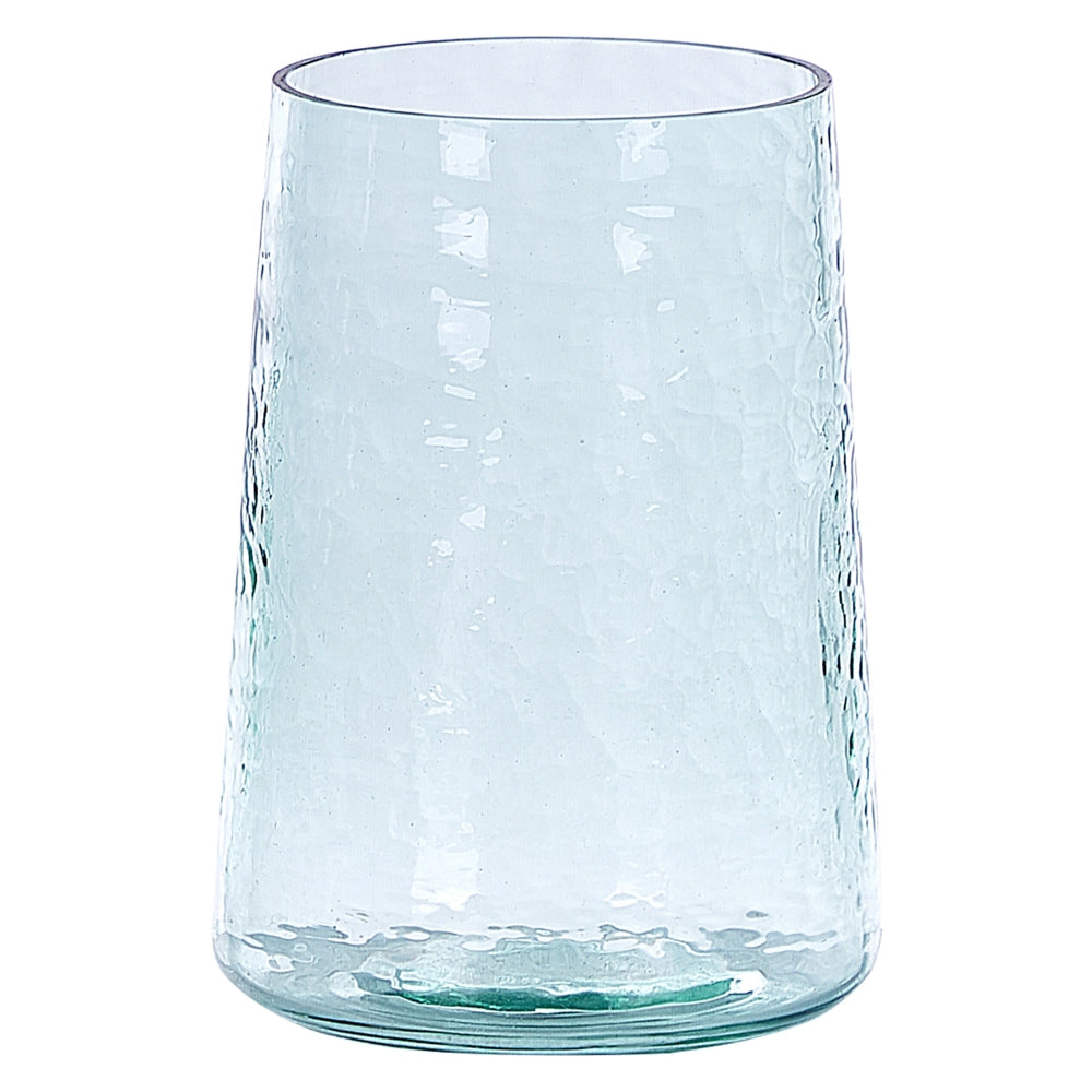 Set di 2 vasi in vetro trasparente decorativo accessorio per la casa in vetro