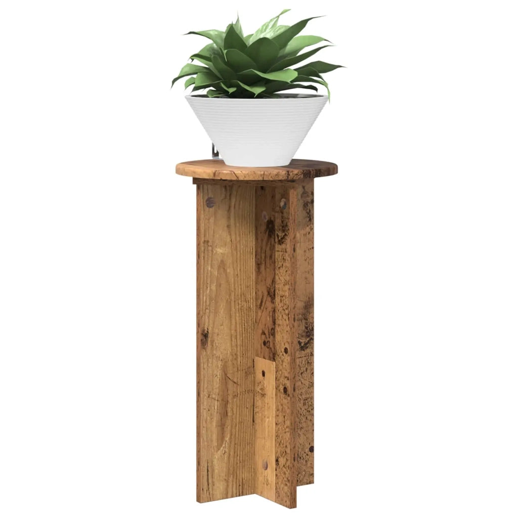 Supporto per piante | Sostegno per piante 2 pz Legno antico 29,5 x 29,5 x 60 cm