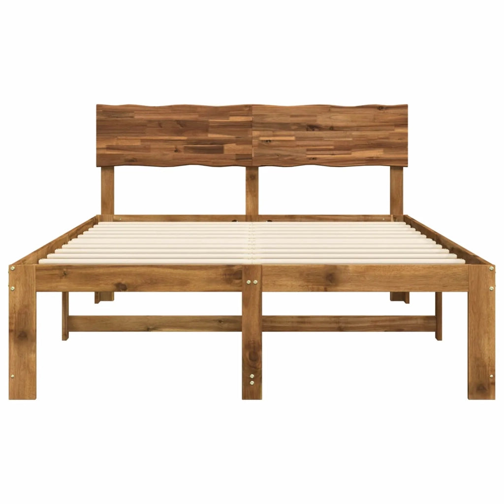 Letto matrimoniale con testiera ROSTOCK Naturale 140 x 190 cm 903366