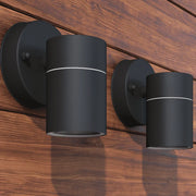 Lampada LED da Parete 2 pz Acciaio Inox Proiezione Basso 42416