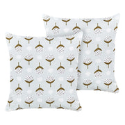 Set di 2 cuscini per esterni in poliestere verde chiaro 45 x 45 cm Cuscino da giardino quadrato con stampa geometrica