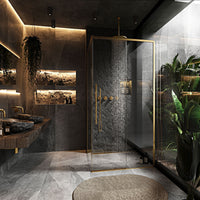 Cabina Doccia Solar Gold Brush 120x90