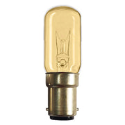 LAMPADINA AD INCANDESCENZA 'TUBOLARE' 15W B15D - mm 17 x  57- 10 pezzi  - NOVAITALIA