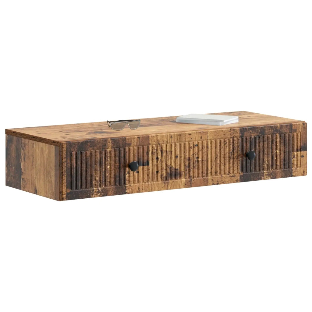 Tavolino da Parete Laterale Legno antico 87,5 x 34,5 x 17 cm 897993