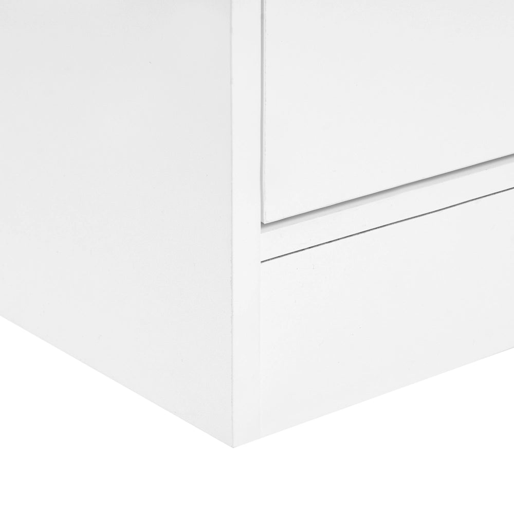 Scarpiera alta in truciolato bianco, 43 x 40 x 170 cm, per 12 paia di scarpe con scomparti, Moderno Minimalista