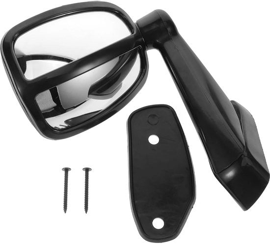 Specchio retrovisore universale a 12 angoli per auto, SUV, furgone e camper, con attacco ad aggancio [Nero] Specchio retrovisore singolo sinistro esterno