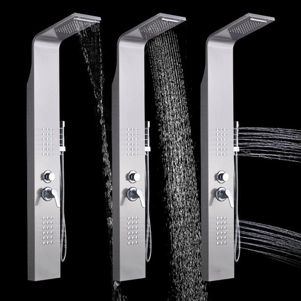 Trade Shop - Pannello Doccia Colonna Cascata Pioggia Ugelli Idromassaggio Soffione Doccetta -