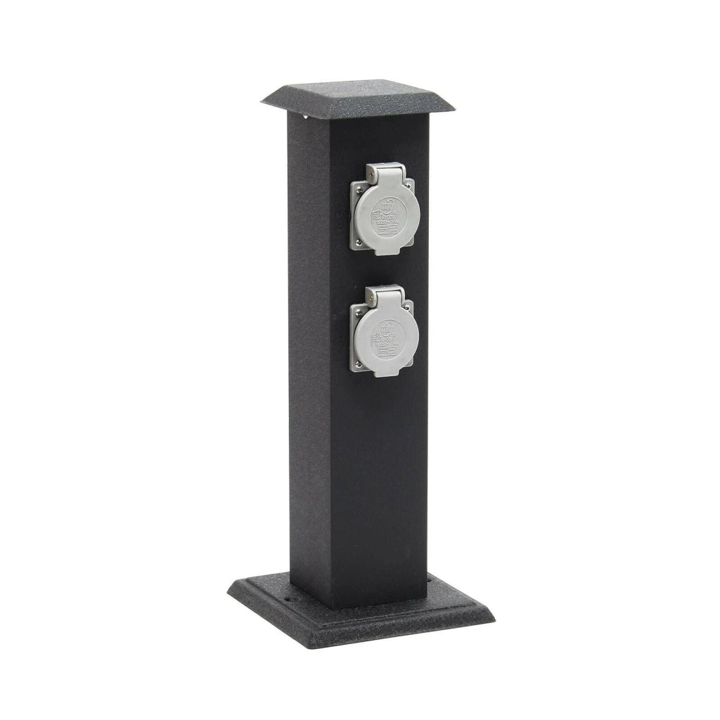 Colonnina elettrica con 4 prese elettriche da esterno metallo IP44 giardino 16_0002283