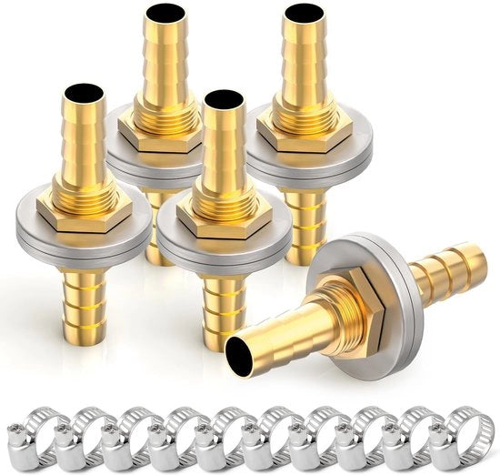 Colonna di supporto in ottone - Fitti per tubi - Fitting per tubi - Fitting per schotte - Fitting per condotti - Fitting di passaggio - Alta qualità - Fitting