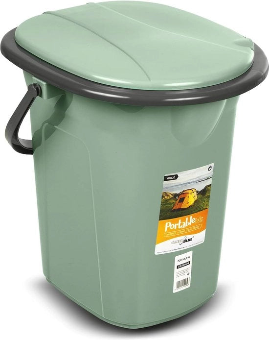 Toilet Portatile 19L - Asciugamano per Bagno per Viaggi e Campeggio - Compatto e Leggero
