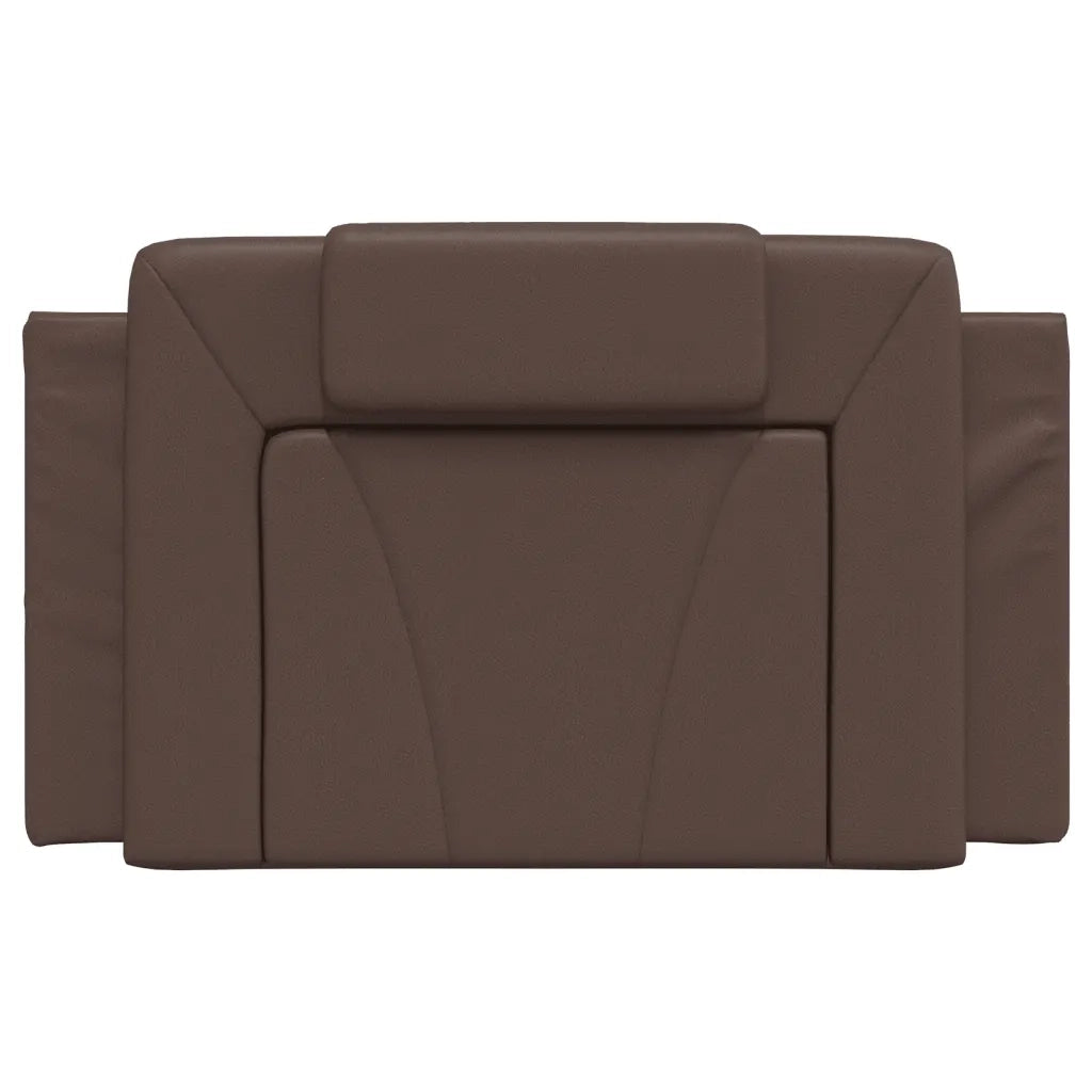 Cuscino Testiera Viana Marrone 90 cm in Similpelle 374769