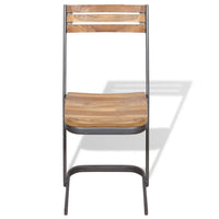 Sedie da Pranzo 2 Pz in Legno Massello di Teak