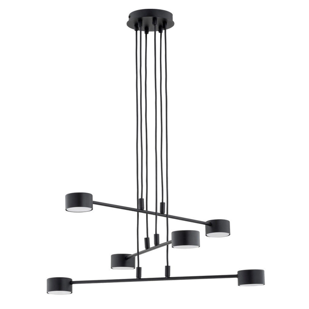 Lampada a sospensione Modus in acciaio verniciato nero