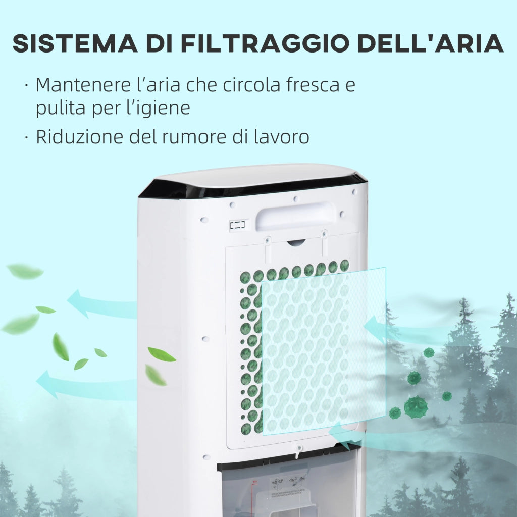 Raffrescatore 4 in 1 con Umidificatore ¨C zephmum ¨C Bianco e Nero 38.2x31.6x76 cm