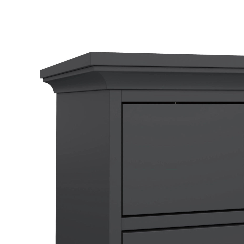 Cassettiera Pechino, Settimino multiuso, Comò camera da letto, Mobile con cassetti, 63x49 h105 cm, Grigio
